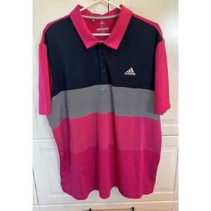 Men's XL Adidas Polo Golf Shirts - Lightly Worn, Multicolors